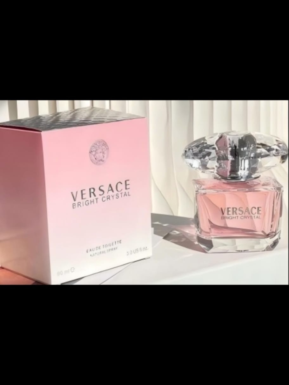 Versace Bright Crystal Pink Perfume Bottle and Box + FREE Pair Of Sunglasses